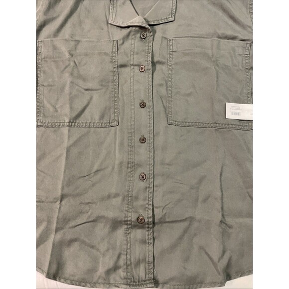 MEMBERS MARK Womens Tencel Camp SHIRT Green Size XL NWT - Picture 3 of 5